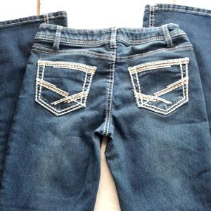 Girls Dark Flare Jeans